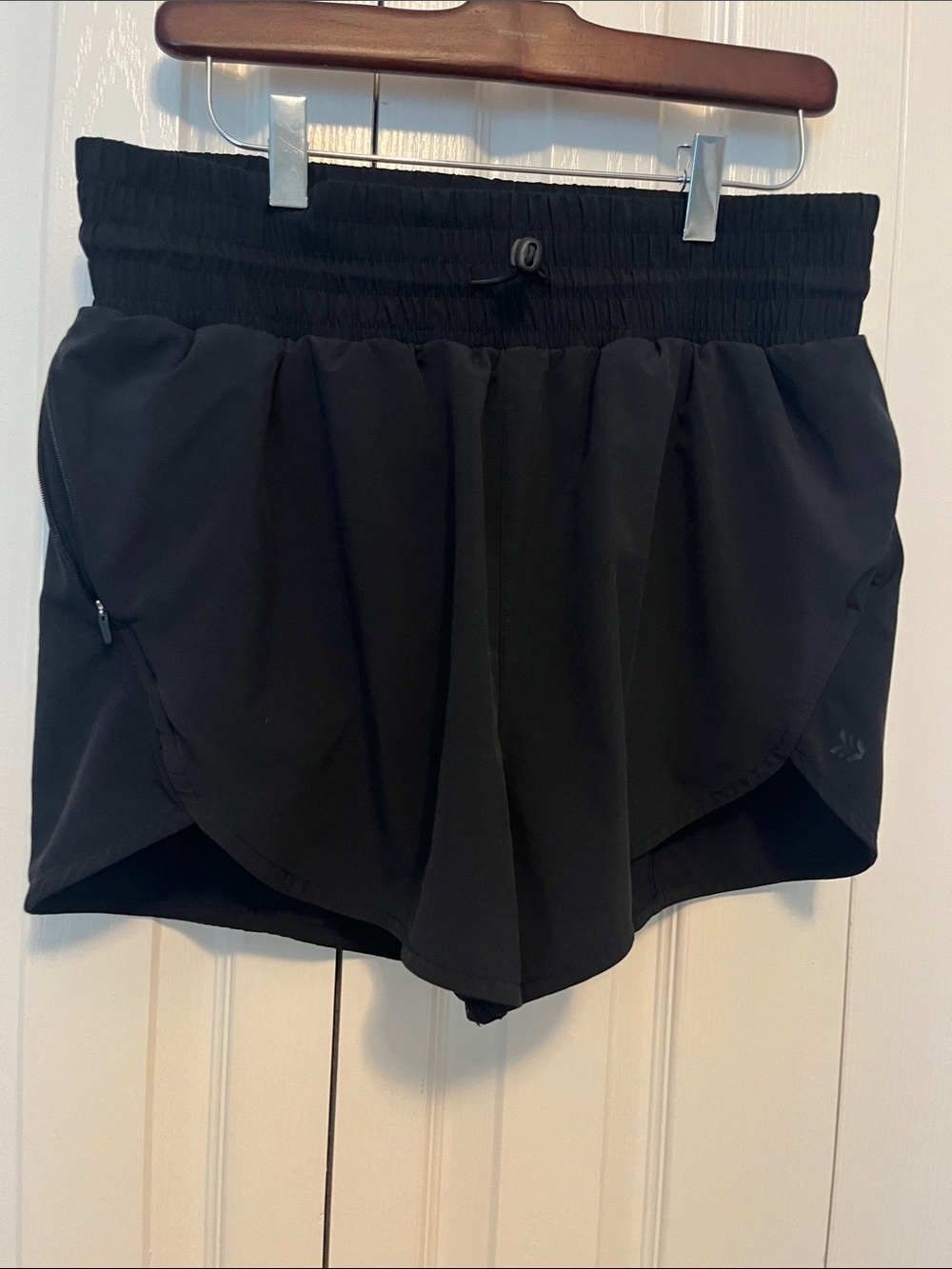 All in Motion. Black elastic waist lined running shorts. Size Medium
